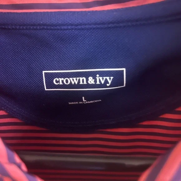 Crown and ivy stripe polo shirt - Picture 3 of 3